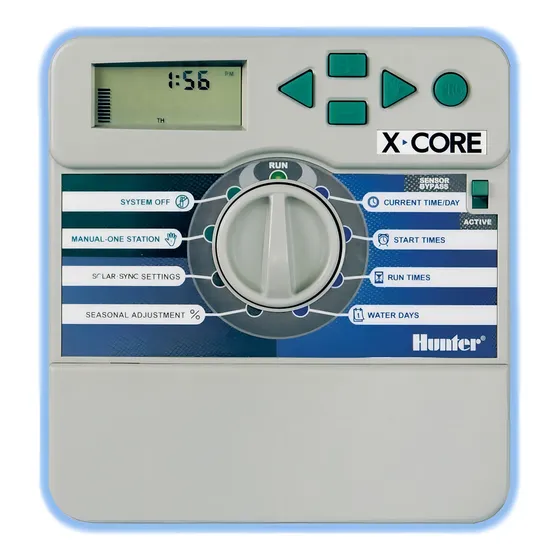 Programador Controlador Riego Hunter X Core Xc 2 Estaciones Color Gris
