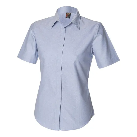 Camisa Para Dama Mangas Cortas Tela Oxford 
