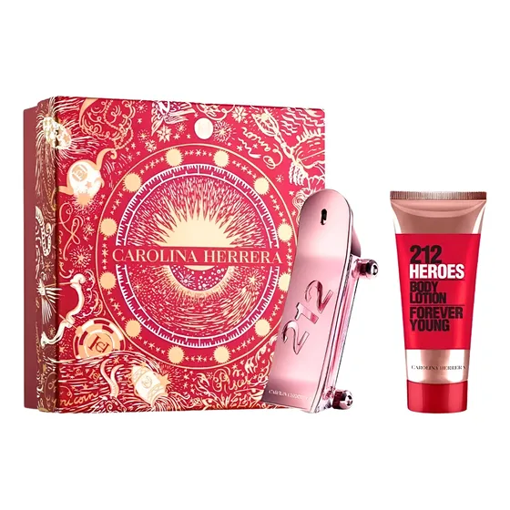 Cofre 212 Heroes Her Carolina Herrera 1 Edp 80ml + Crema C.