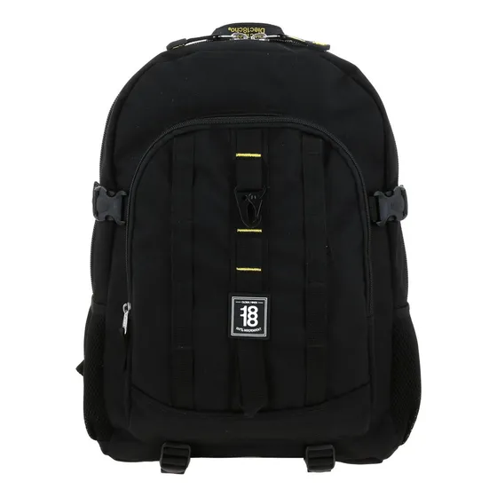 Mochila Grande Chenson Juvenil 1818 Trackstor Portalaptop Negro Diseño De La Tela Liso