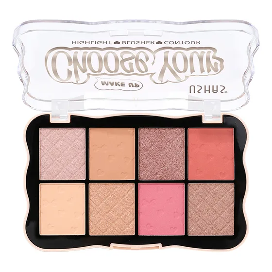 Paleta Iluminador Rubor Y Contorno Maquillaje