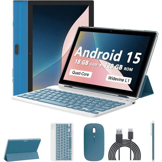 Android 15 Tablet 10 Pulgadas, 18gb Ram+128gb Rom/2tb Exp...