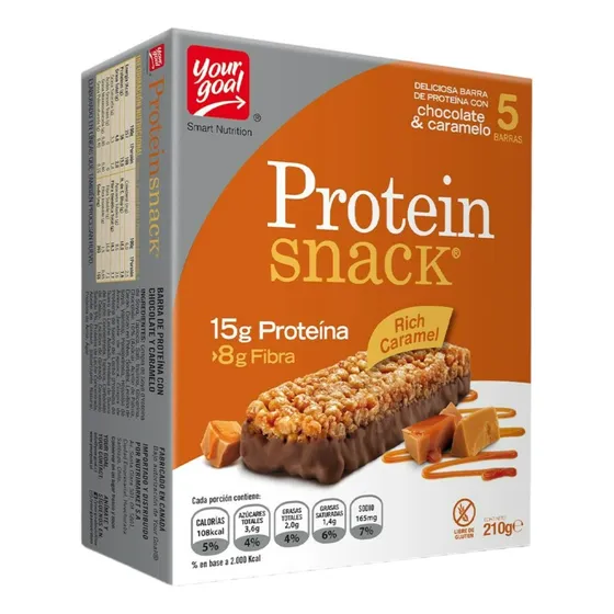 Yourgoal Barra Protein Snack Rich Caramel Caja 5un