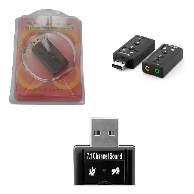 Tarjeta De Sonido Externa Usb 7.1 Adaptador Audio Microfono