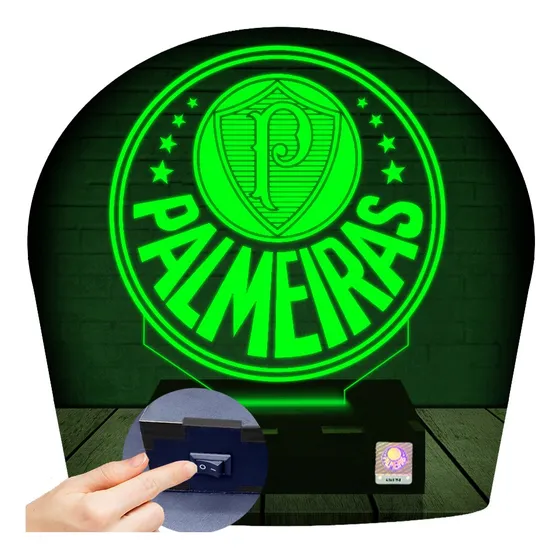 Luminária Led 3d Palmeiras Produto Oficial Personalizado