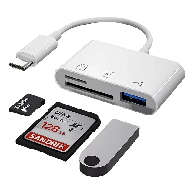 Adaptador Tipo C - Lector Tarjetas Sd Micro Sd Memoria Usb
