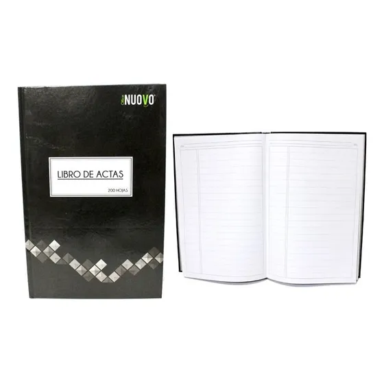 Libro Actas Lineal Foliado 200 Hojas