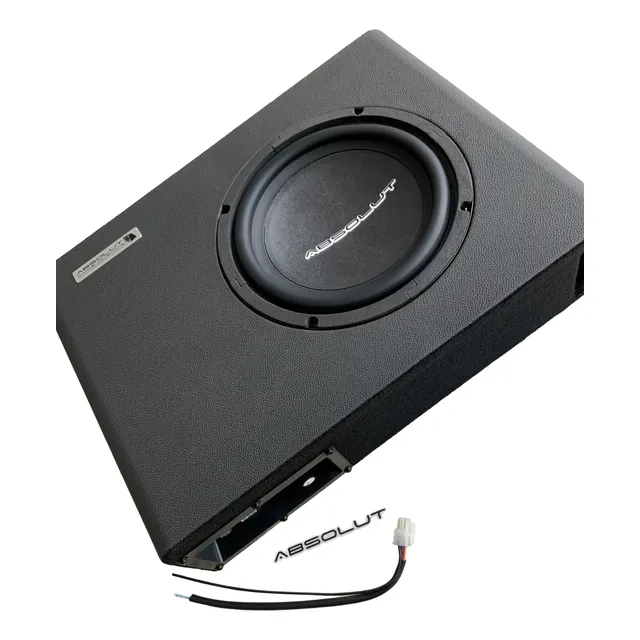 Caixa Som Amplificada Ativa Automotiva Slim Sub 8 Polegadas
