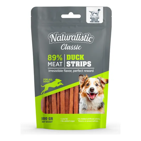 Snack Para Perros Classic Duck Strip, 100 Grs. Naturalistic