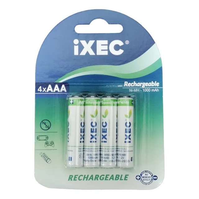 Pila Recargable Aaa 1,2v 1000mah.