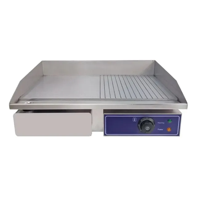 Plancha Electrica De Acero Inoxidable 220v Doble Grill