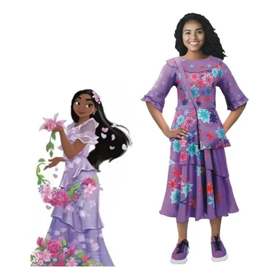 Disfraz Mirabel Isabela Madrigal Encanto Para Niña