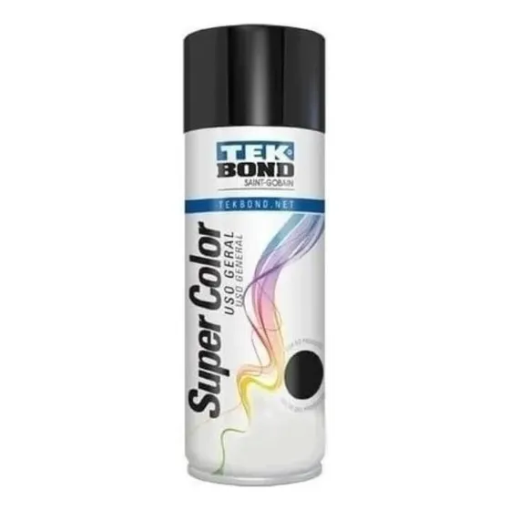 Pintura Aerosol Tek Bond X140gr Color Negro Brillante 714561