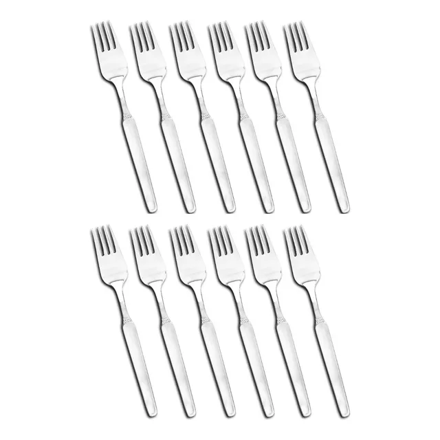 Tenedor De Mesa Acero Inoxidable 18/10 Gamuza Varina X 12 Un