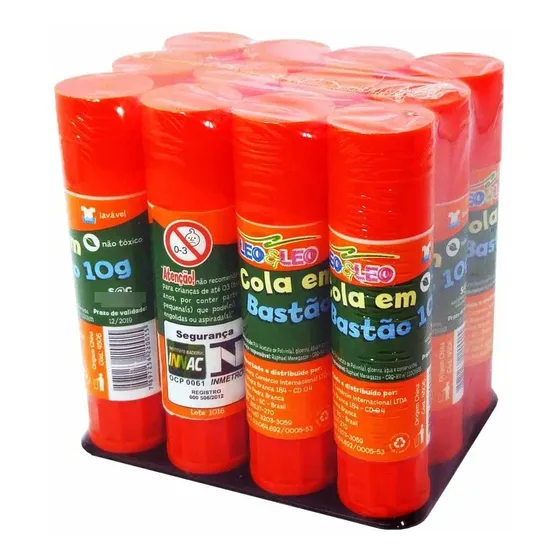 Cola Bastão Leo & Leo 10g - 12 Unidades