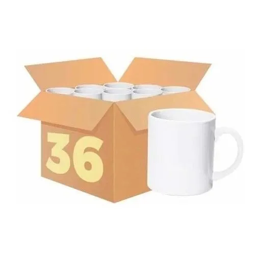 Caja 36 Tazón Para Sublimación Blanco Taza 11oz Todok