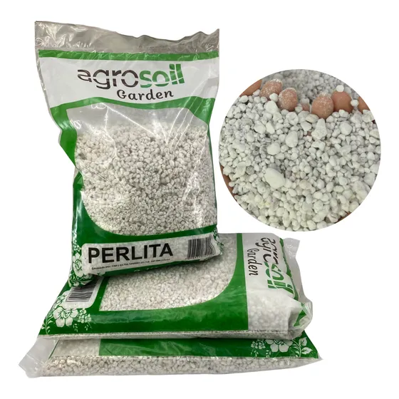 03 Litros Perlita Expandida Grossa Substratos Grow Cultivo