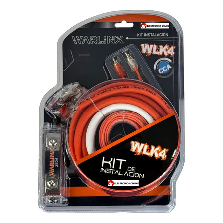 Kit Instalación Para Amplificador Waraudio Calibre 4 Warlinx Kit Instalación Para Amplificador Waraudio Calibre 4 Warlinx