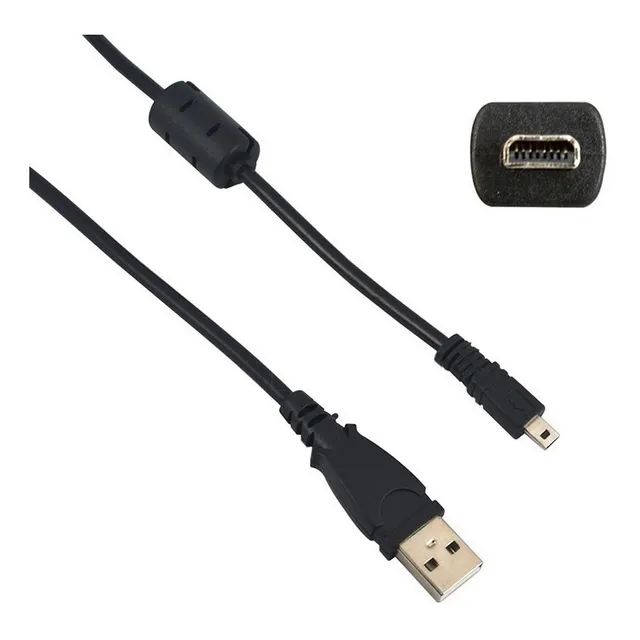 Cable Usb 8 Pin Para Datos Y Carga De Camara Nikon Olympus