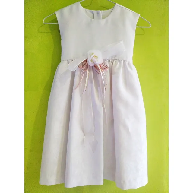 Vestido Blanco Para Niña Talla 6 Ideal Bautizo Como Nuevo