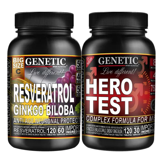 Rejuvenecedor Potencia Vigor Resveratrol Hero Test Genetic