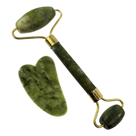 Rodillo + Gua Sha Masajeador Facial