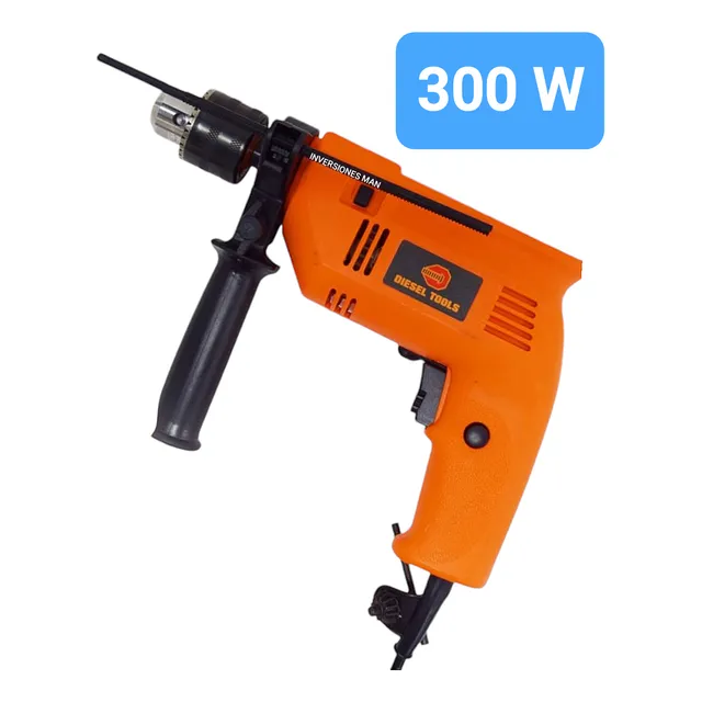 Taladro Impacto Taller Hogar Util Y Necesario 300 W 1/2 PuLG