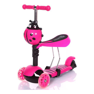 Scooter 5 En 1 Con Asiento Luces Led 2-10 Mariquita H G Q Scooter 5 En 1 Con Asiento Luces Led 2-10 Mariquita H G Q
