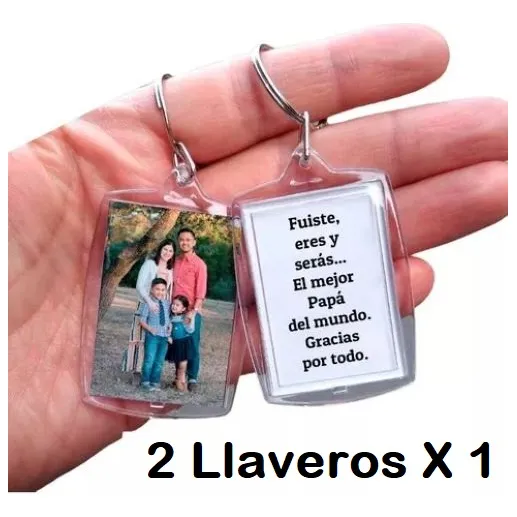 Llaveros 2 Personalizados Ambos Lados Duufin Envió Gratis