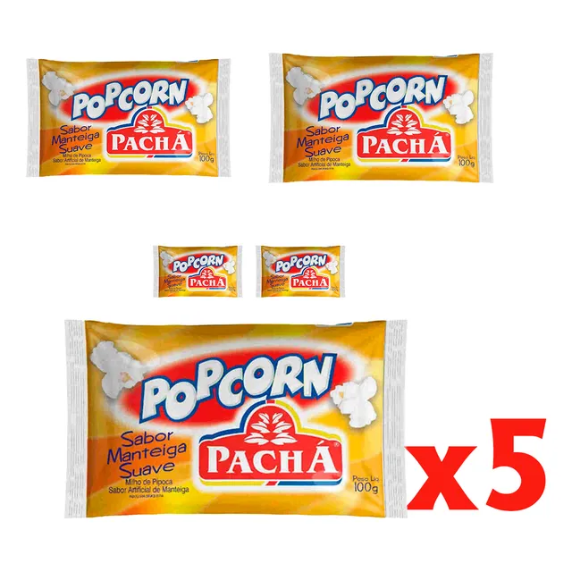 Pipoca Microondas Manteiga Queijo Bacon Light Cinema Mix 5un