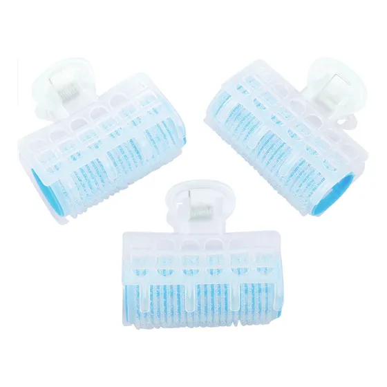 Kit 3 Bobs Cabelo Velcro Modeladores + 3 Prendedores Médio