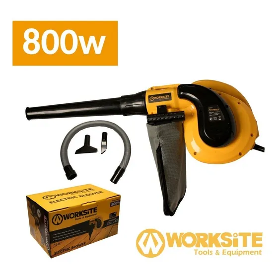 Sopladora Aspiradora Electrica Worksite 800w 13000rpm 