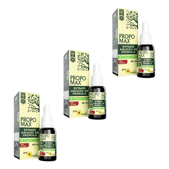 Kit 3 Propomax Extrato Aquoso De Própolis Verde - Apis Flora