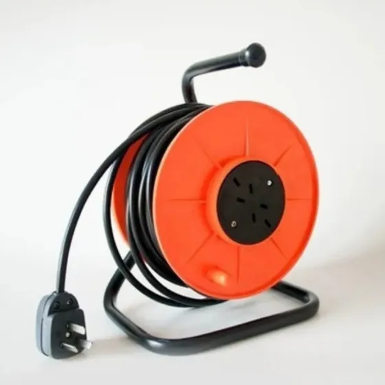 Alargue Carretel Prolongador Enrollable 20 Mts Kalop Color Naranja