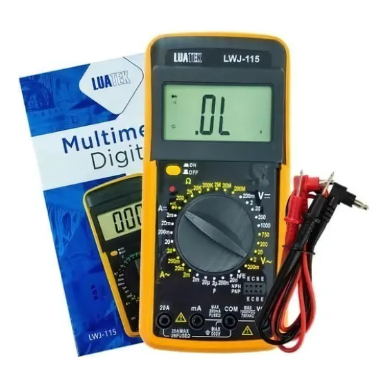 Multimetro Digital Automotivo Com Cabo Aviso Sonoro Dt9205a