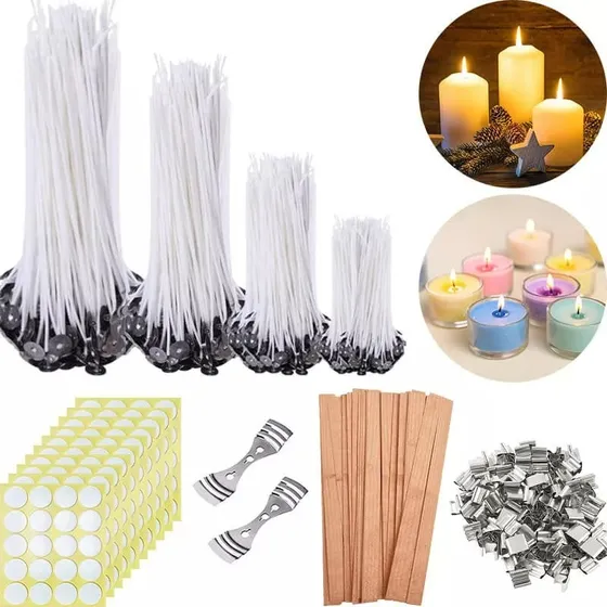 Vela Pabilos Mecha Accesorios Para Hacer Velas 326 Piezas