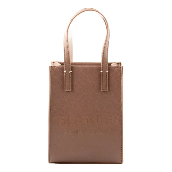 Cartera Mini Bag Blaque Cuero Pu Correa Y Manija Santorini