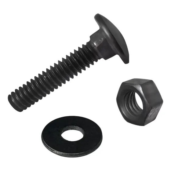 Perno Coche 1/4 X 1-1/2 Acero Negro - Caja 100u