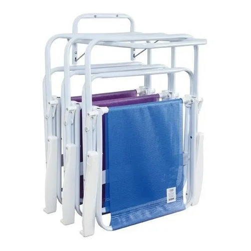 Soporte Para Sillas Reposeras Plegables Recomendado Color Blanco