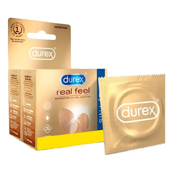 Durex Preservativos Condones Real Feel Sin Latex 6 Unidades