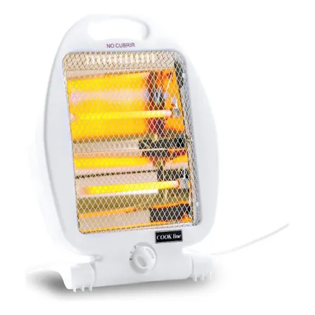 Calefactor Electrico Caloventor Estufa Halogeno Potente 220v Color Blanco