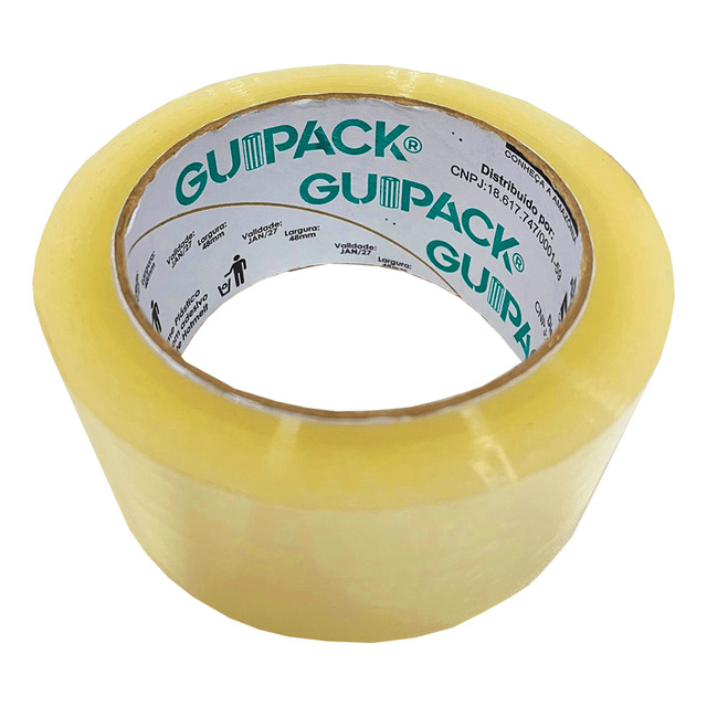 5 Fitas Adesivas Guipack 45mm X 100m Transparente 5 Fitas Adesivas Guipack 45mm X 100m Transparente
