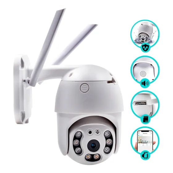 Speed Dome Câmera Haiz Ip Wifi Externa Icsee Ptz Full Hd 5mp