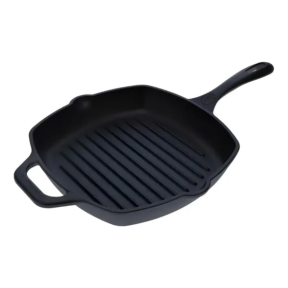 Sarten Rectangular Hierro Fundido Victoria 26x26 Cm Color Negro | Cuotas sin interés