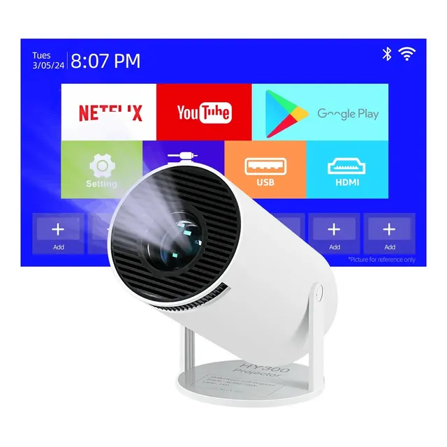 Proyector mini Interestelar Ultra HD PROJECTOR MULTIMEDIA 8000lm blanco 220V