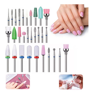 Juego Manicura Pedicura Broca Uña Cerámica Profesional 30pcs Juego Manicura Pedicura Broca Uña Cerámica Profesional 30pcs