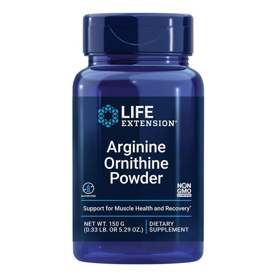 Supplement Life Extension, Arginina Y Ornitina En Polvo, 150