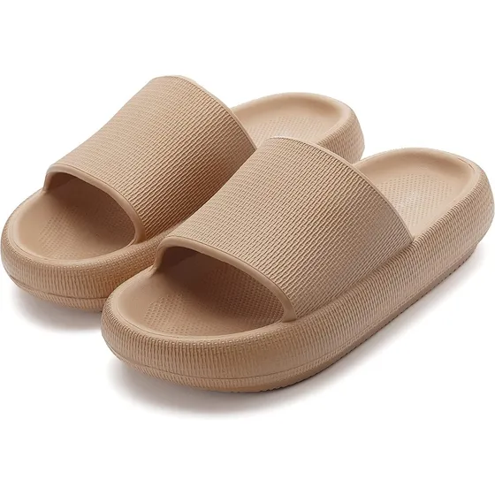 Chancletas / Zapatillas De Baño Con Plataforma Gruesa