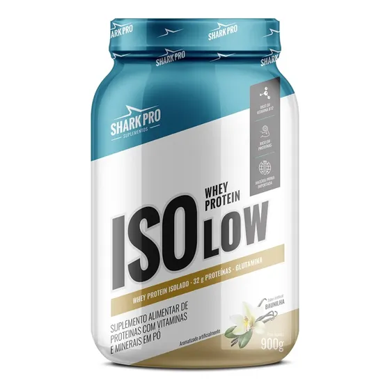 Isolow - Whey Protein Isolado Pote 900g Shark Pro