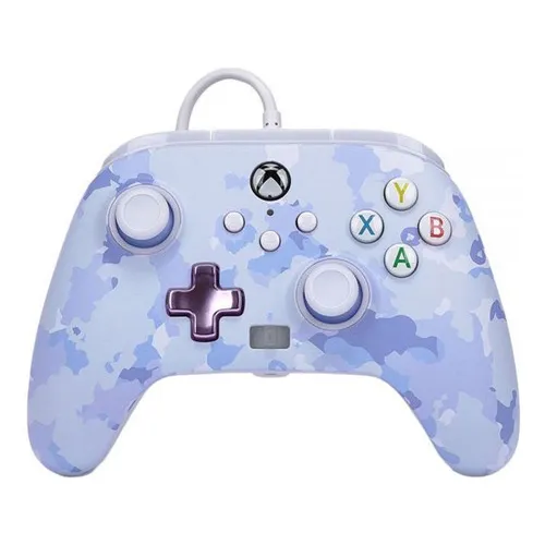 Control Powera Enhanced Wired Purple Camo - Xbox S/x Color Camuflado Púrpura